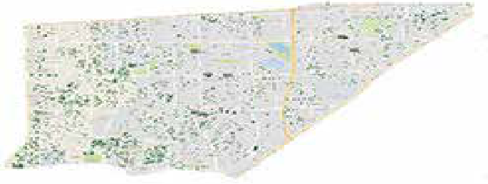 Map of the author's target area showing probable Muslim homes.